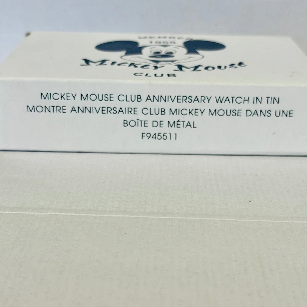 Disney Mickey Mouse Club 50th Anniversary Watch Tin F945511 Special Edition 2005